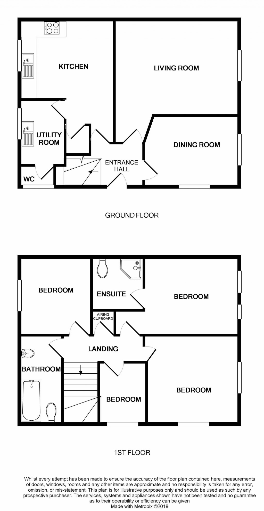 Floorplans For Brutton Way, Chard, Somerset, TA20