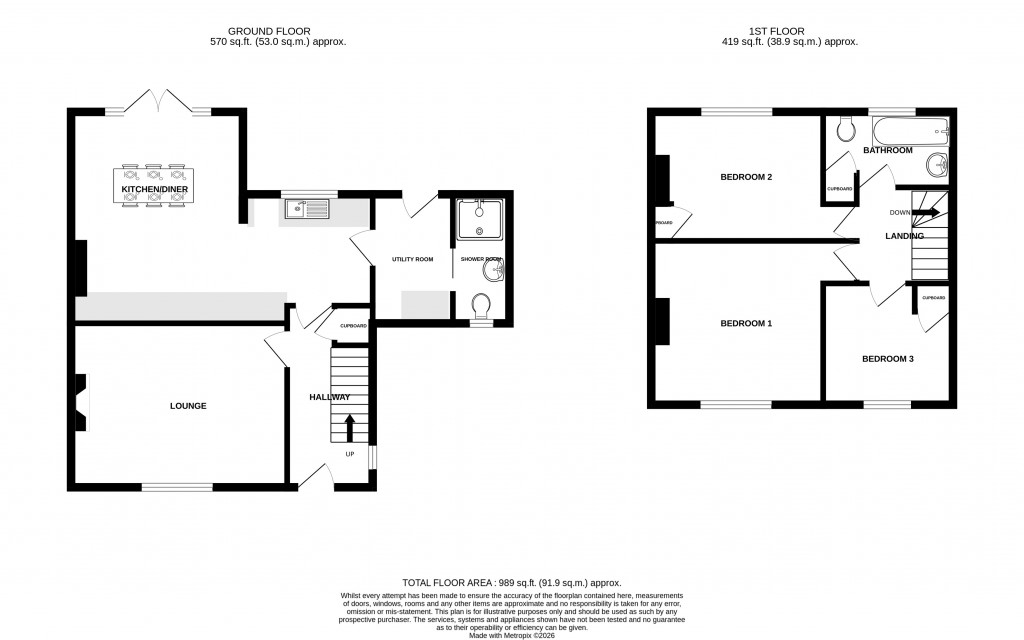 Floorplans For Chesterfield, Chard, Somerset, TA20