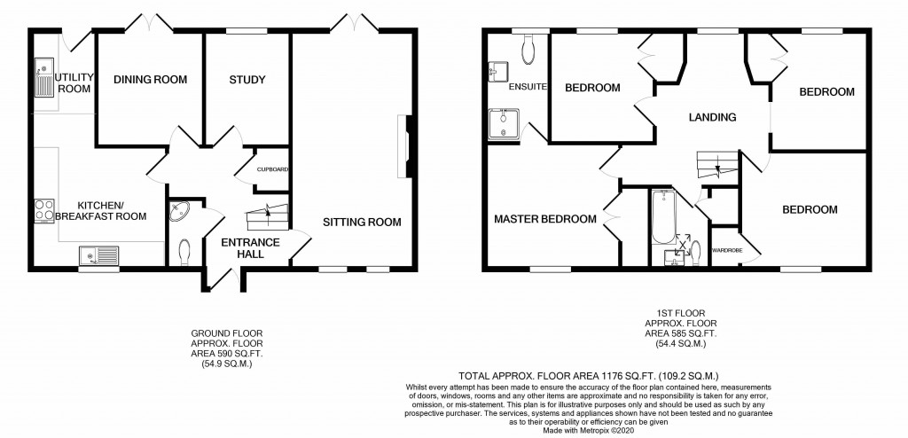 Floorplans For Canal Way, Ilminster, Somerset, TA19