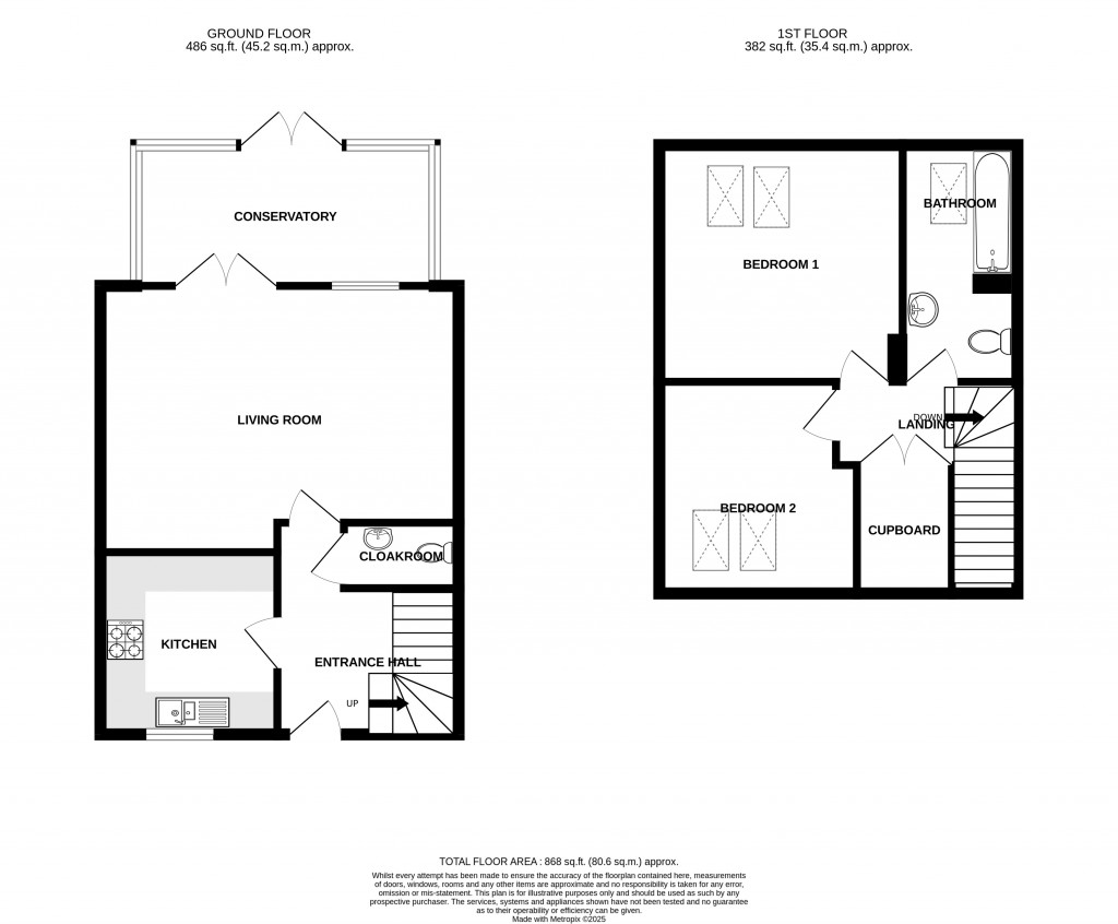 Floorplans For Robins Court, Chard, Somerset, TA20