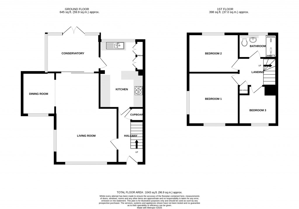 Floorplans For Lyddons Mead, Chard, Somerset, TA20