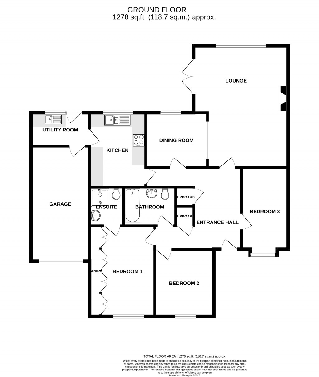Floorplans For Tudor Court, Chard, Somerset, TA20
