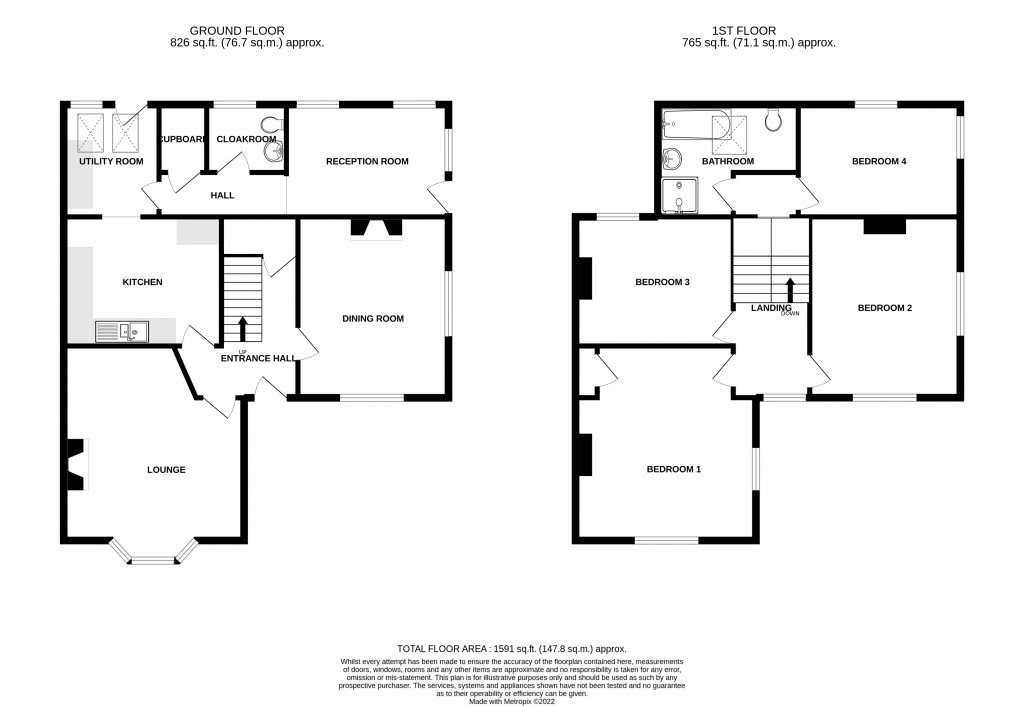 Floorplans For Victoria Avenue, Chard, Somerset, TA20