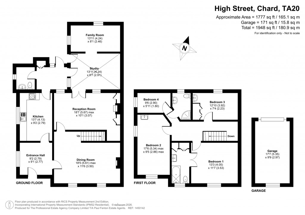 Floorplans For High Street, Chard, Somerset, TA20