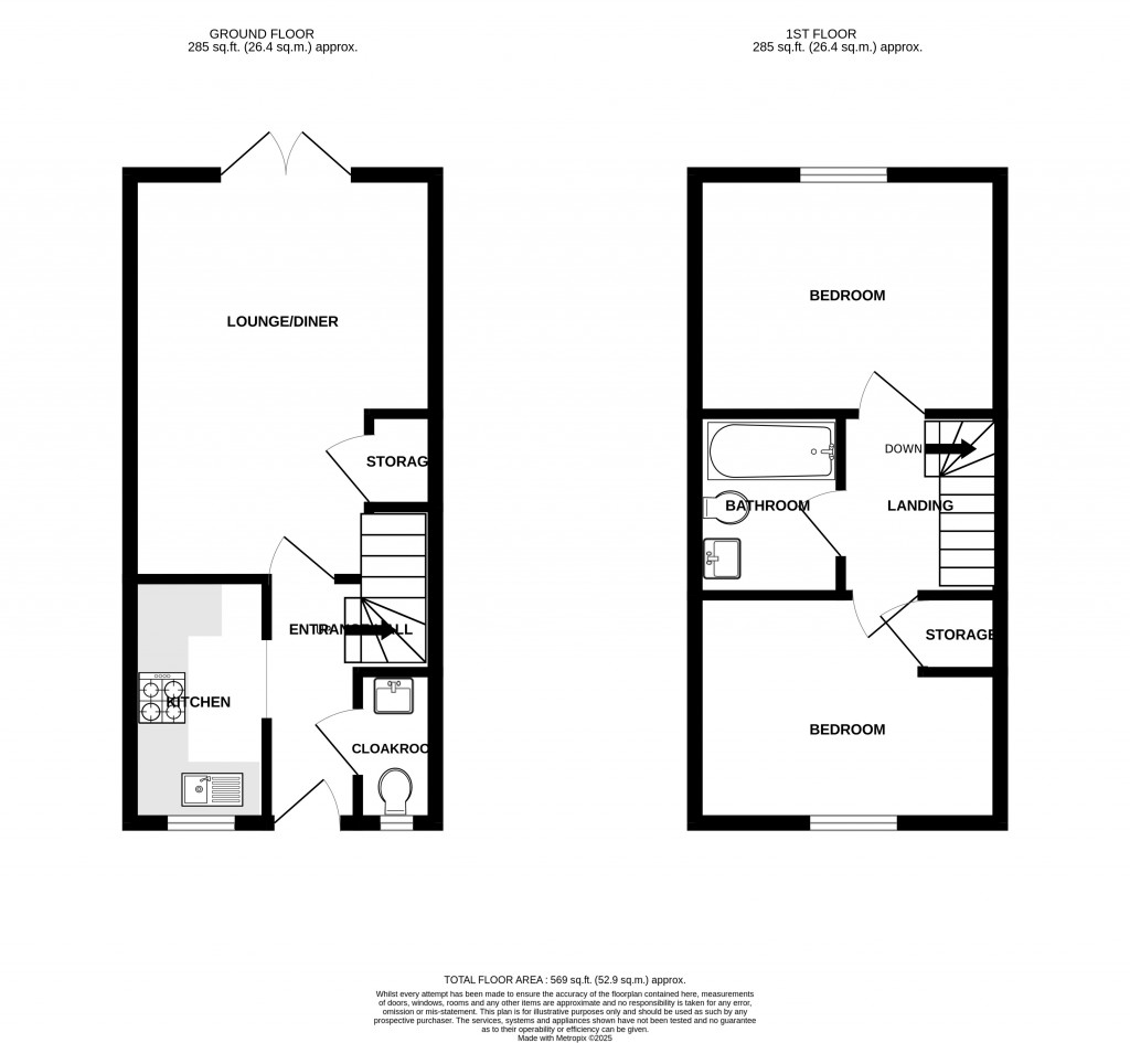 Floorplans For Willow Way, Chard, Somerset, TA20