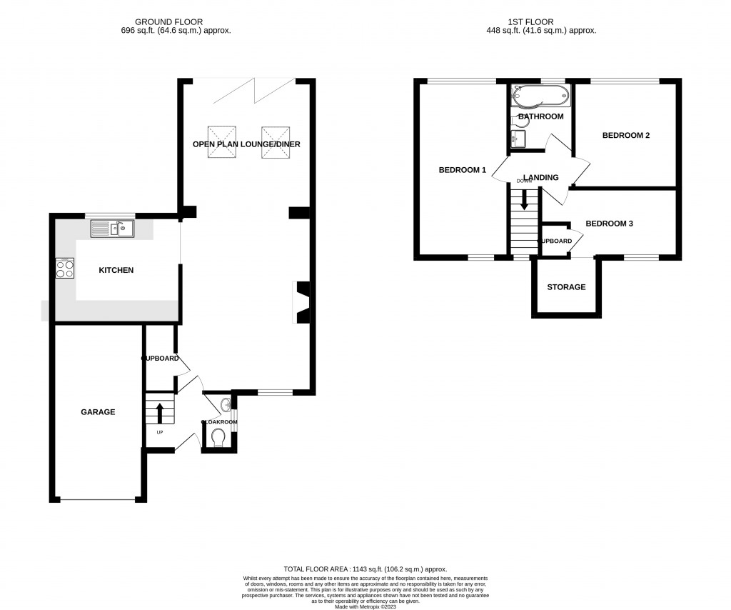 Floorplans For Gulway Mead, Tatworth, Somerset, TA20