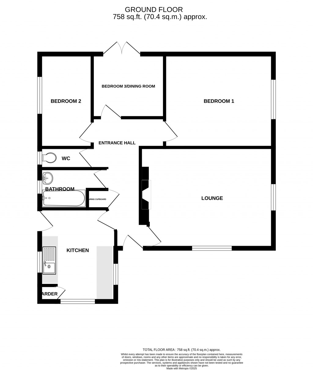 Floorplans For Crimchard, Chard, Somerset, TA20