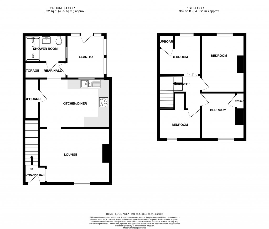 Floorplans For Mintons, Chard, Somerset, TA20