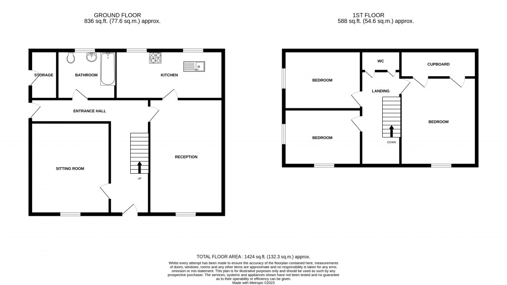 Floorplans For Cad Road, Ilton, Somerset, TA19