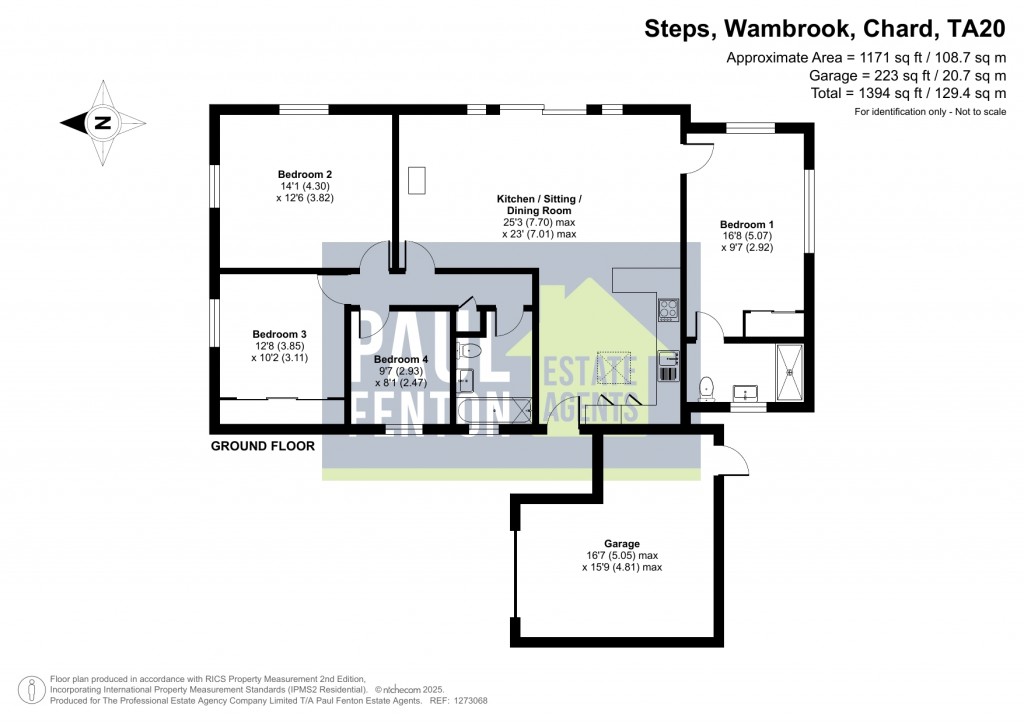 Floorplans For Wambrook, Chard, Somerset, TA20