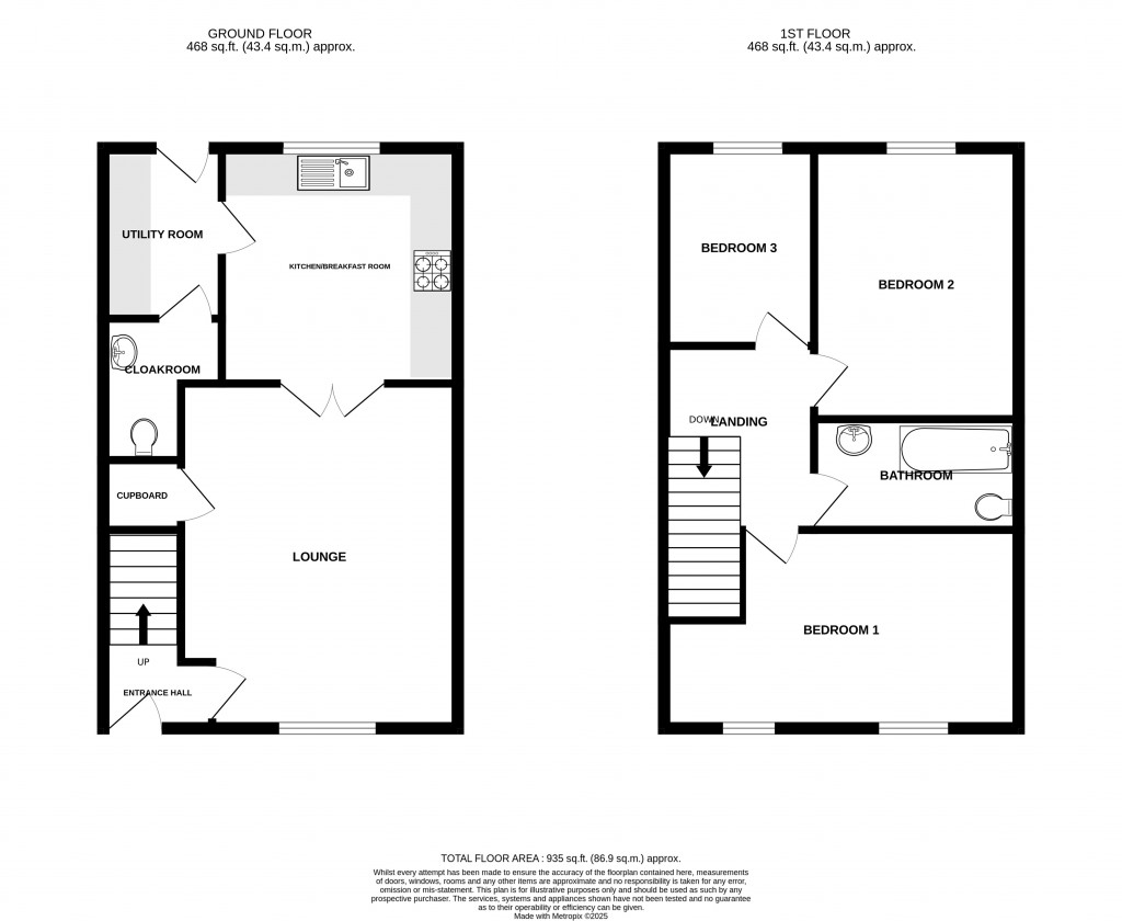 Floorplans For Broad Street, Chard, Somerset, TA20