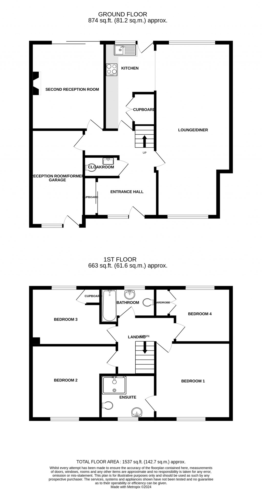 Floorplans For Dellshore Close, Chard, Somerset, TA20
