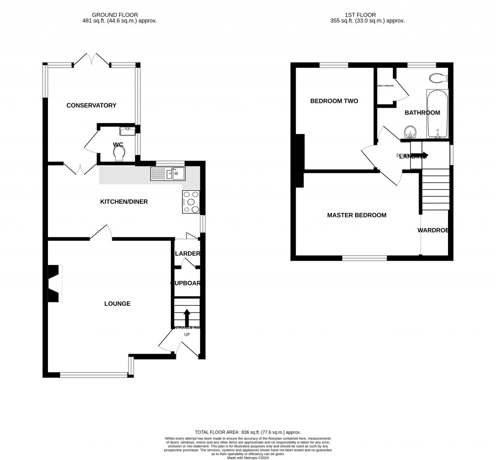 Floorplans For Furnham Crescent,, Chard,, Somerset,, TA20