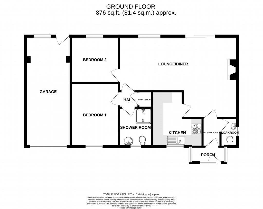 Floorplans For Kinforde, Chard, Somerset, TA20