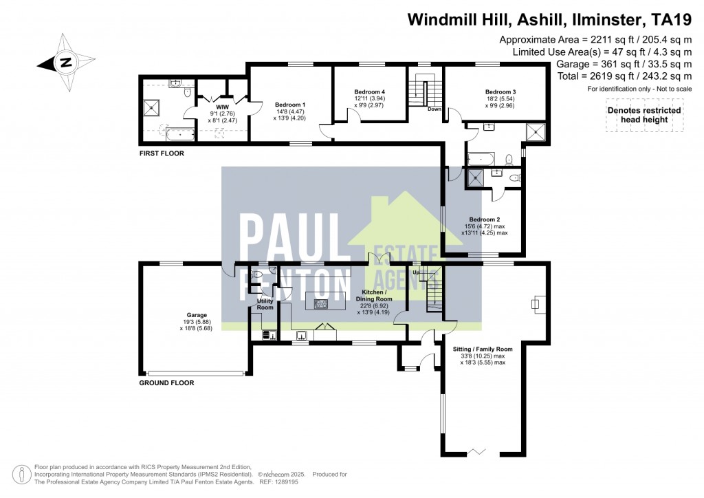 Floorplans For Windmill Hill, Ashill, Ilminster, Somerset, TA19