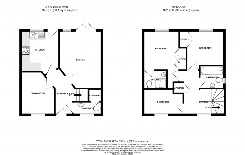 Floorplans For Adams Meadow, Ilminster,, Somerset,, TA19