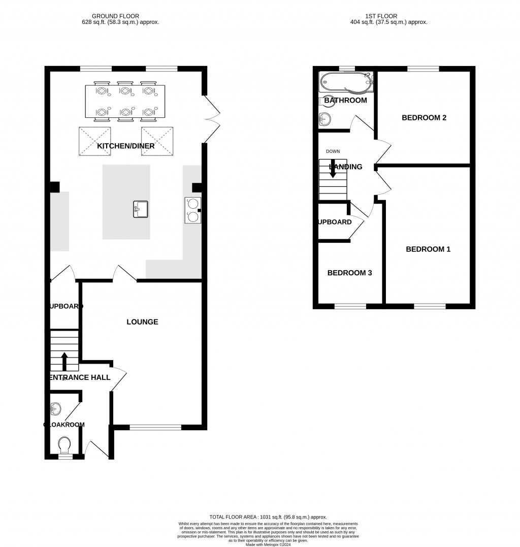 Floorplans For Barberry Drive, Chard, Somerset, TA20