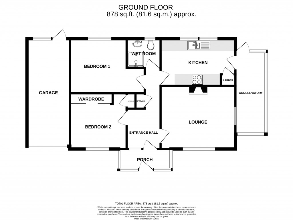 Floorplans For St Marys Close, Chard, Somerset, TA20