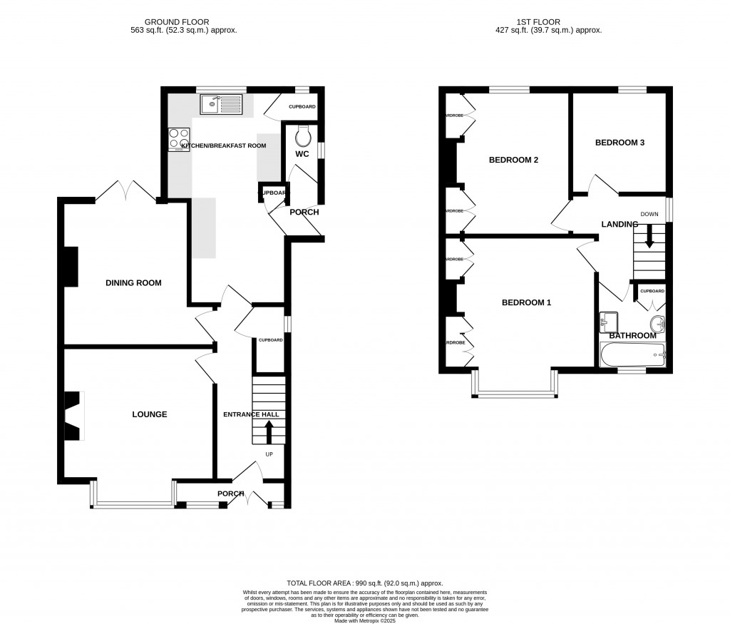 Floorplans For Lyme Street, Axminster, Devon, EX13