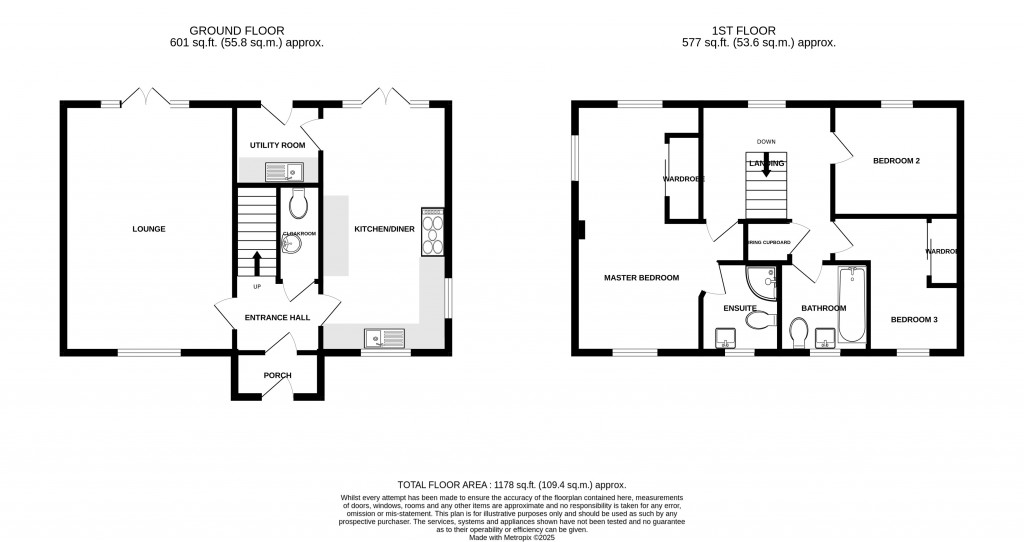 Floorplans For Fore Street,, Tatworth,, Somerset,, TA20