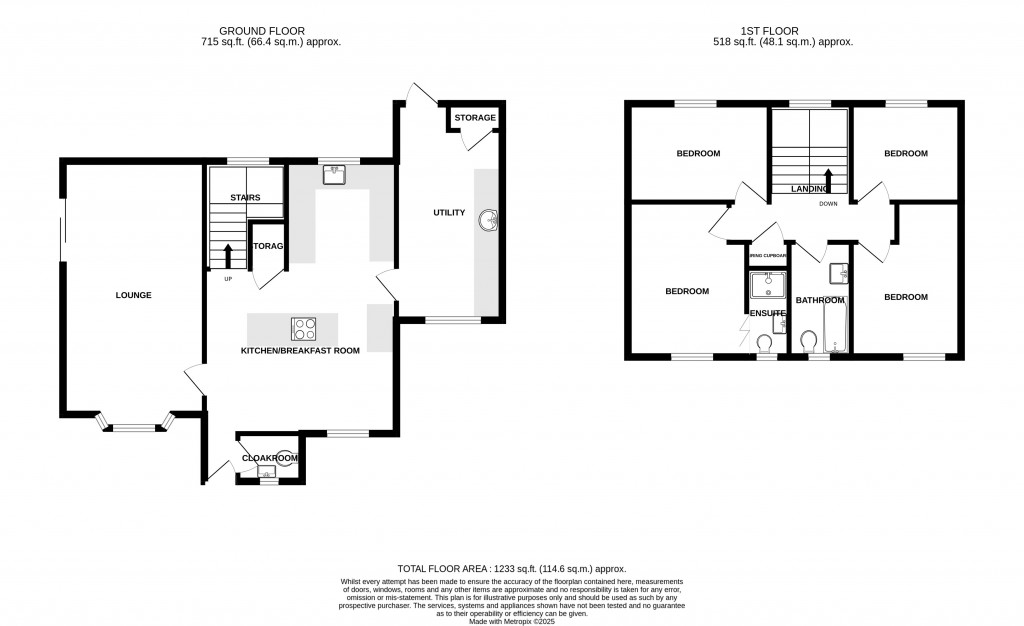 Floorplans For Cook Avenue, Chard, Somerset, TA20