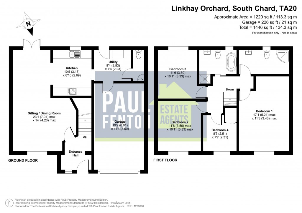 Floorplans For Linkhay Orchard, South Chard, Chard, Somerset, TA20