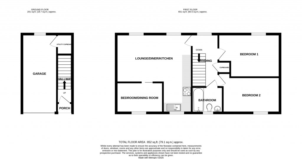 Floorplans For Lower Meadow, Ilminster, Somerset, TA19