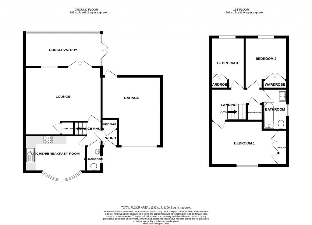 Floorplans For Bampton Avenue, Chard, Somerset, TA20