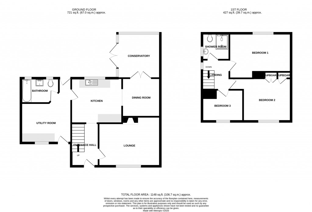 Floorplans For Furzehill, Chard, Somerset, TA20