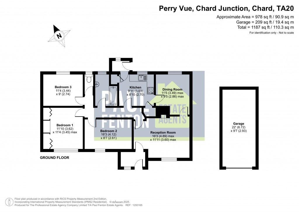 Floorplans For Station Road, Chard Junction, Chard, Somerset, TA20