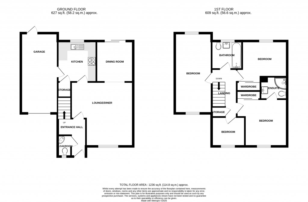 Floorplans For Cook Avenue, Chard, Somerset, TA20