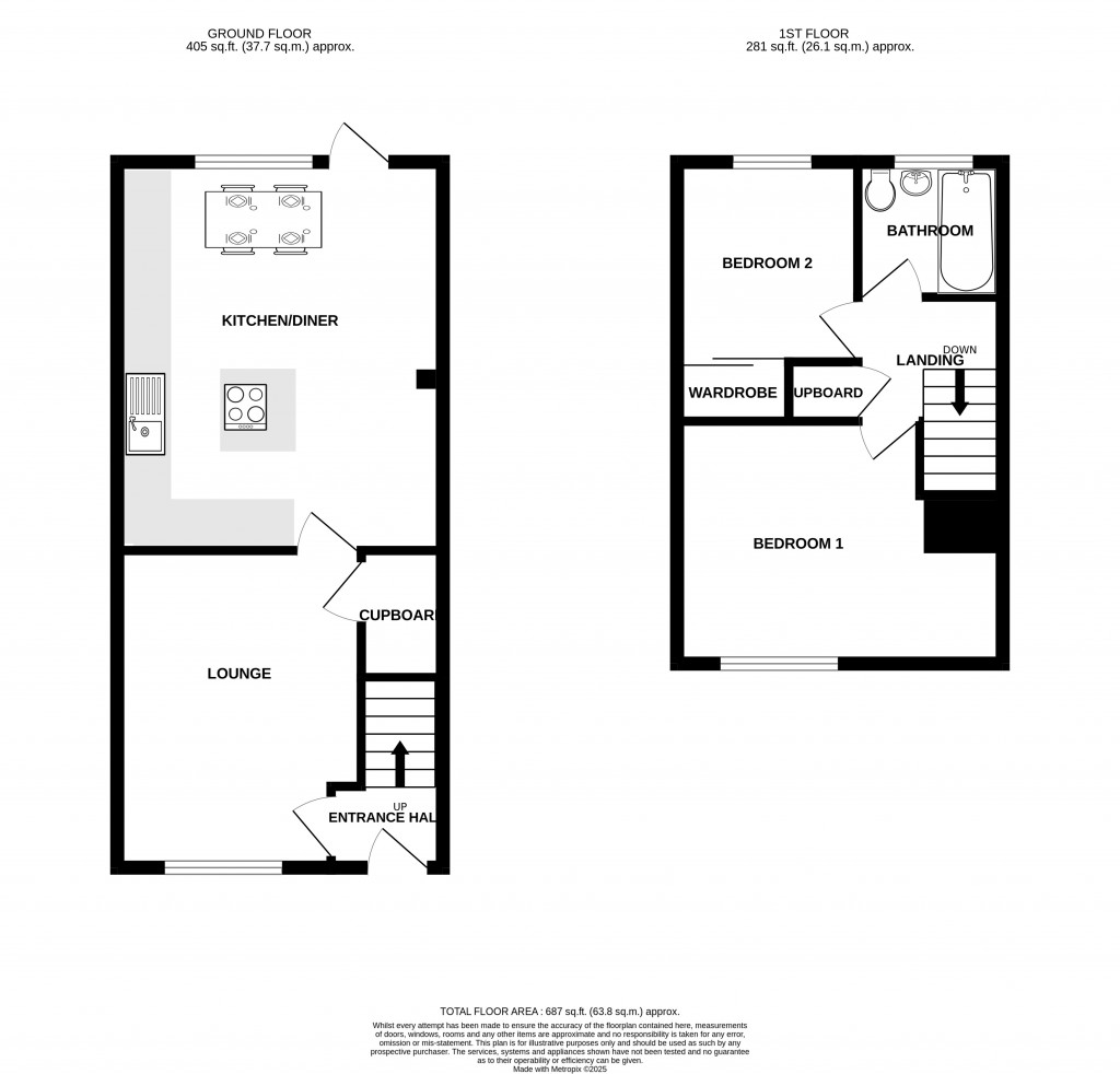 Floorplans For Glanvill Avenue, Chard, Somerset, TA20