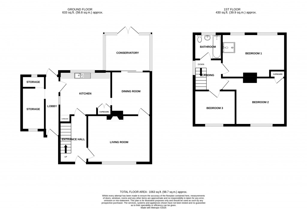 Floorplans For Furzehill, Chard, Somerset, TA20