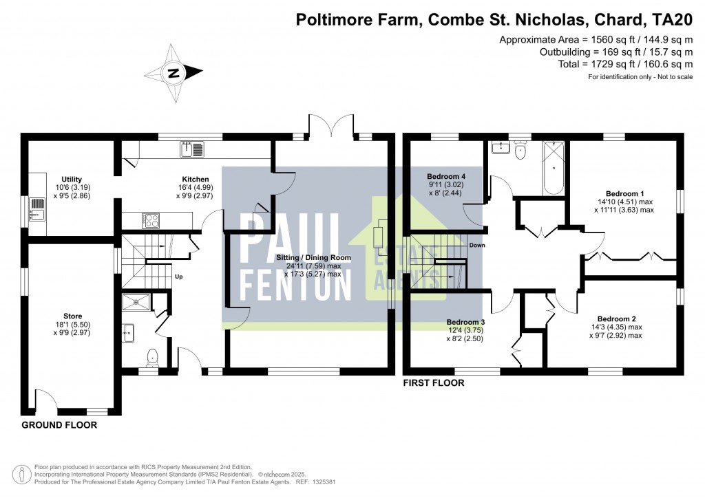 Floorplans For Poltimore Lane, Combe St Nicholas, Chard, Somerset, TA20