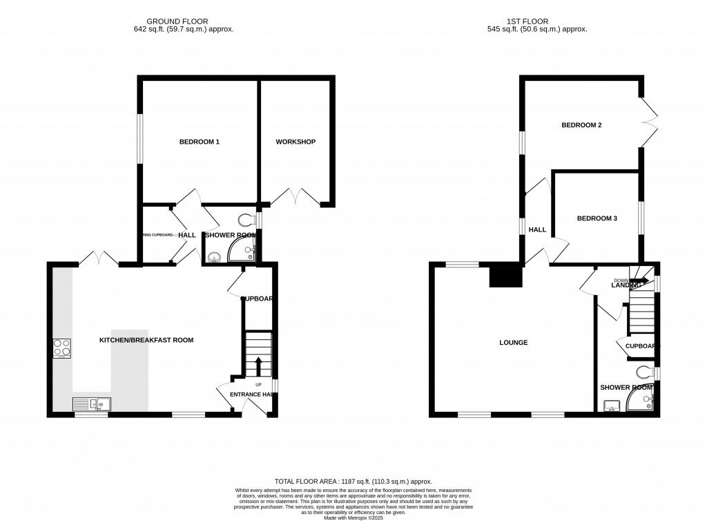 Floorplans For Combe Wood Lane, Combe St Nicholas, Chard, Somerset, TA20