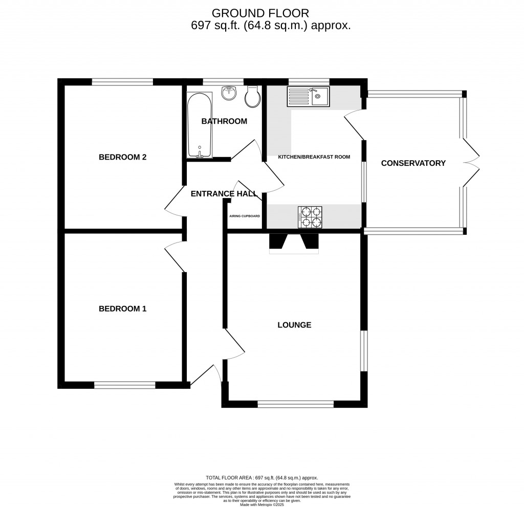 Floorplans For King Cerdic Close, Chard, Somerset, TA20