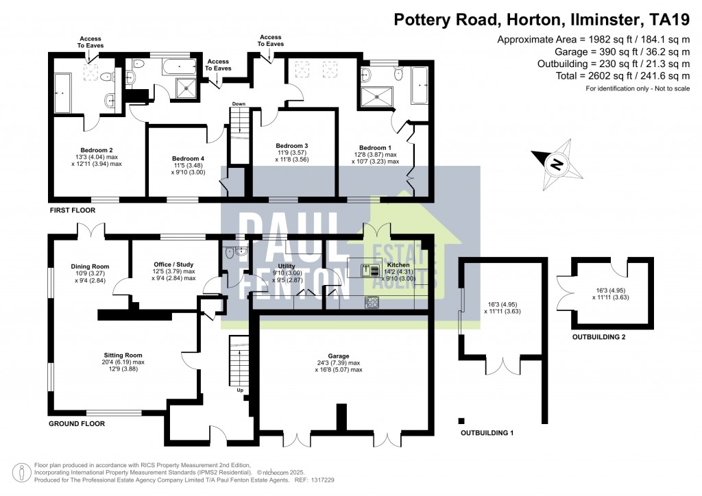 Floorplans For Pottery Road, Horton, Somerset, TA19