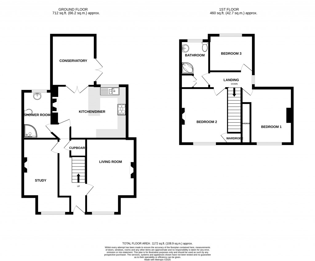 Floorplans For Belle View Terrace, South Chard, Chard, Somerset, TA20