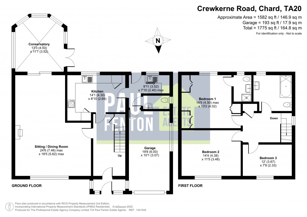 Floorplans For Crewkerne Road, Chard, Somerset, TA20