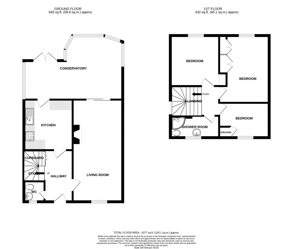 Floorplans For Middle Touches, Chard, Somerset, TA20