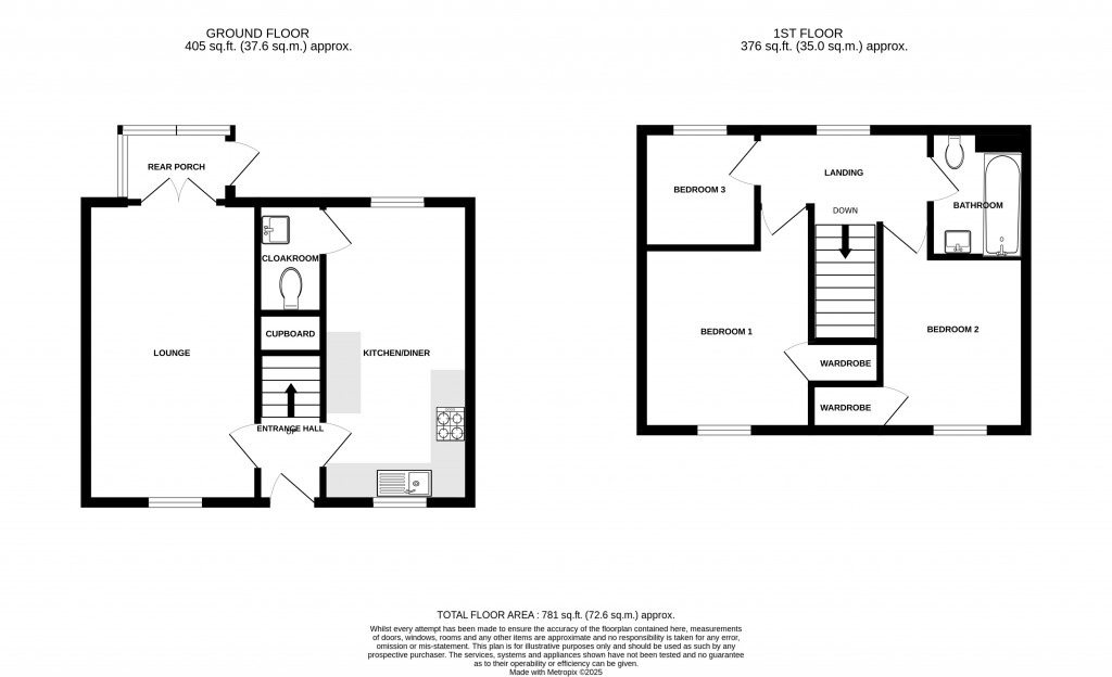 Floorplans For Furnham Road, Chard, Somerset, TA20