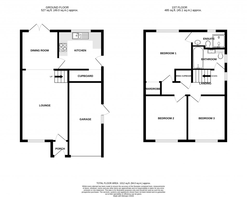 Floorplans For Bracken Way, Chard, Somerset, TA20