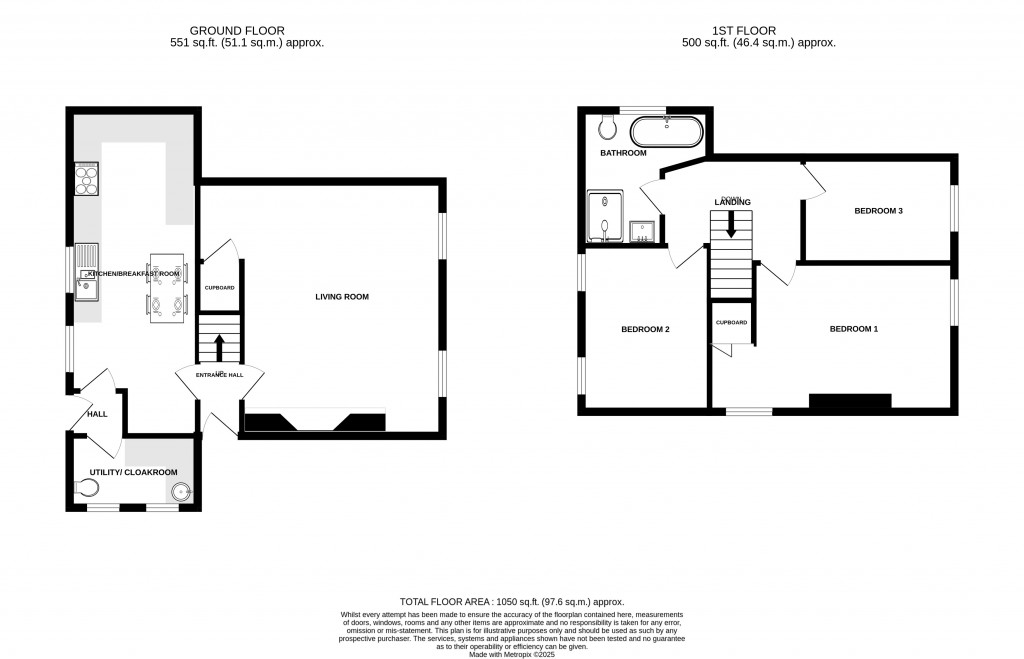 Floorplans For Southfields, Horton Cross, Ilminster, Somerset, TA19