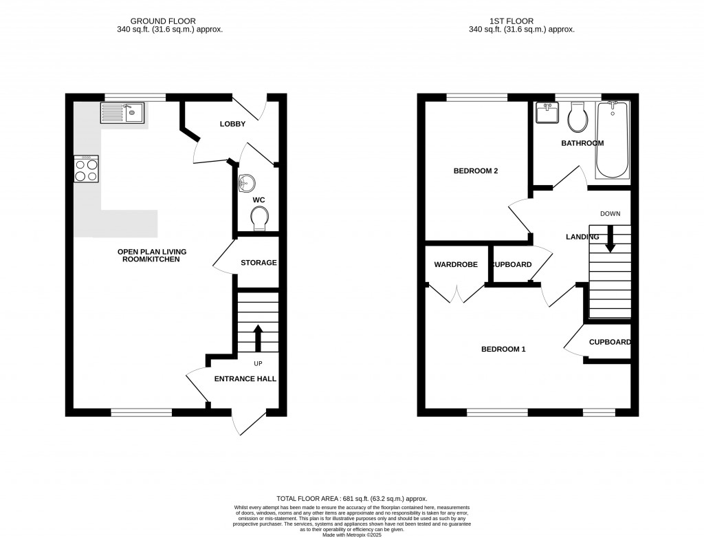 Floorplans For Copse Lane, Ilton, Ilminster, Somerset, TA19