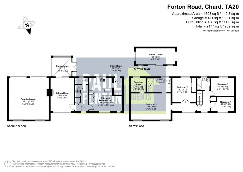 Floorplans For Forton Road, Chard, Somerset, TA20