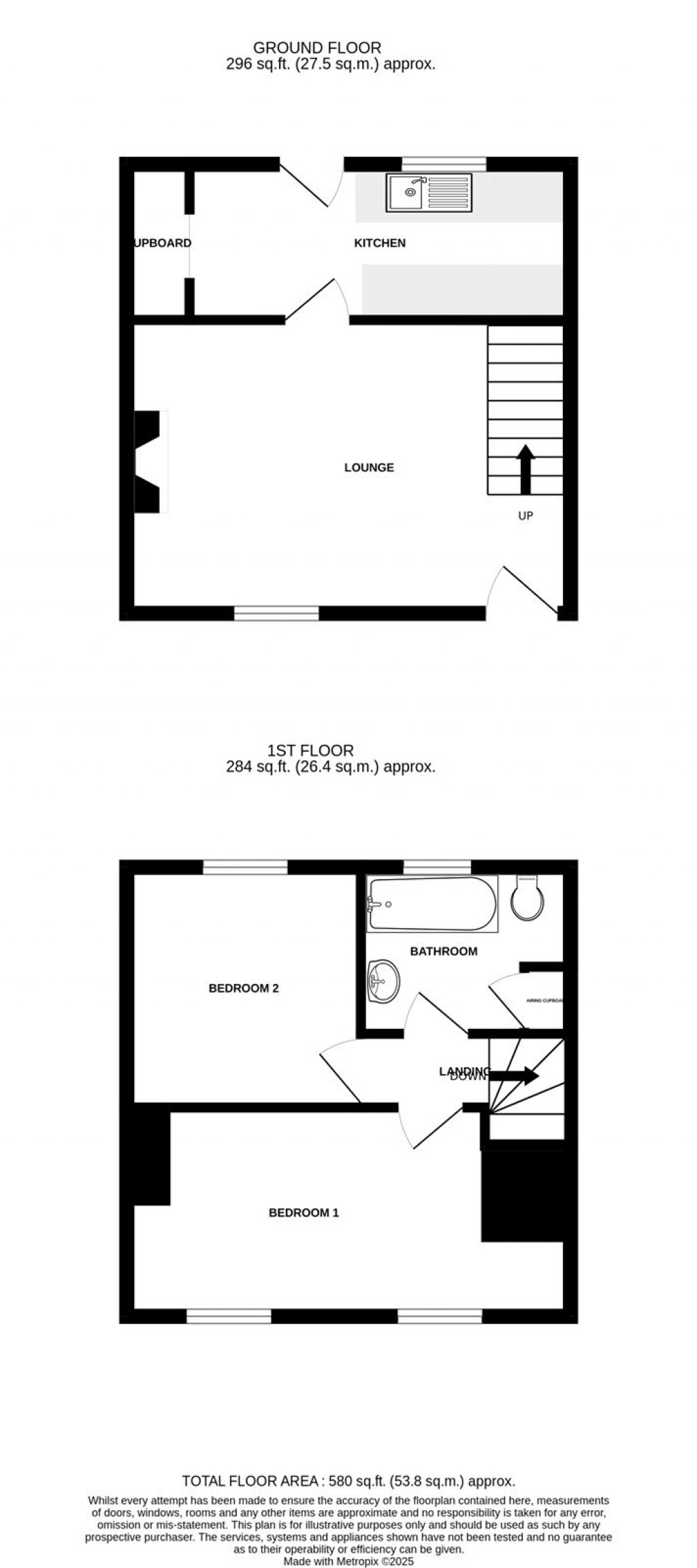 Floorplans For Bath Street, Chard, Somerset, TA20