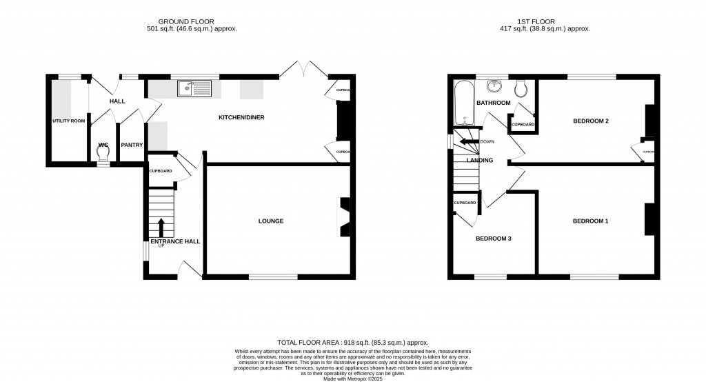 Floorplans For Chesterfield, Chard, Somerset, TA20