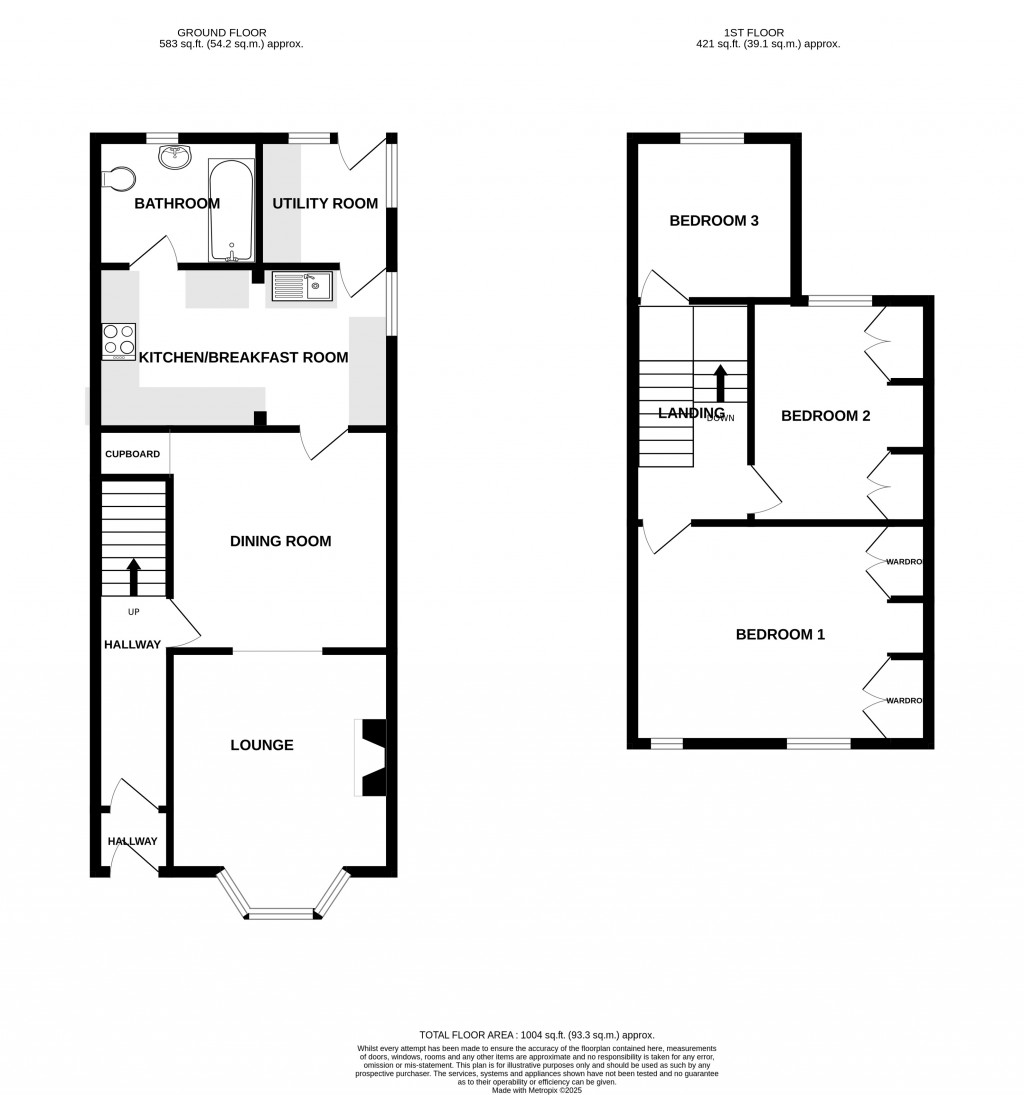 Floorplans For Ashfield Terrace, Forton Road, Chard, Somerset, TA20