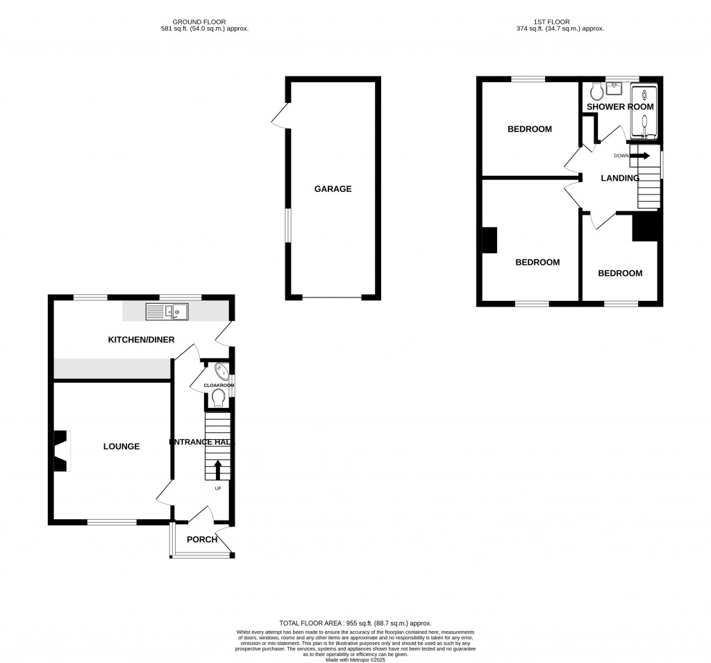 Floorplans For King Alfred Drive, Chard, Somerset, TA20