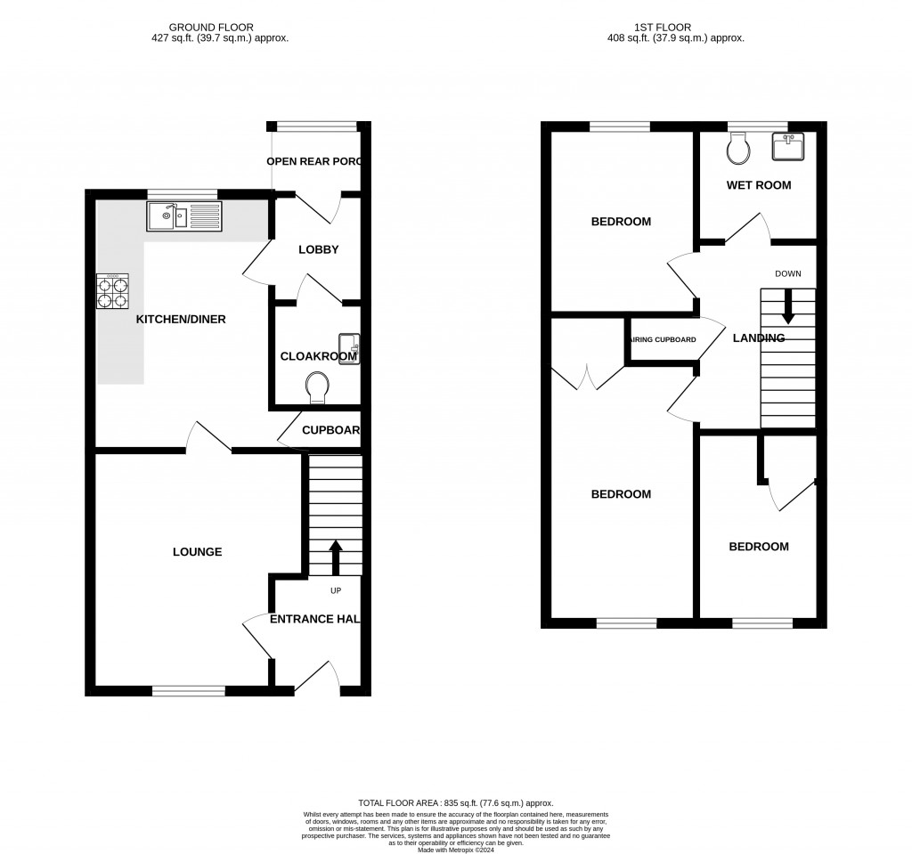 Floorplans For Beckington Crescent, Chard, Somerset, TA20